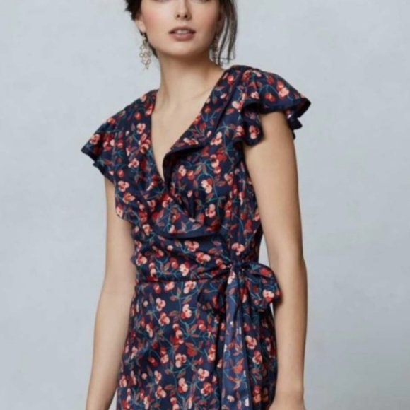 Anthropologie Hi There by Karen Walker Dresses & Skirts - Anthropologie Flirty Cherry Dress Size 0
